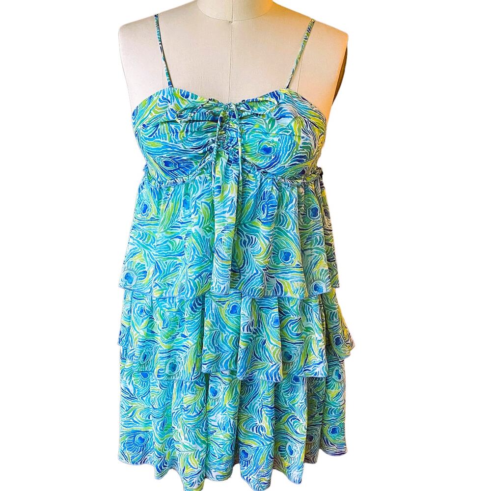 VOYAGE MEDITERRANEE COLLECTION Mykonos Tiered Halter Dress ~ MEDIUM